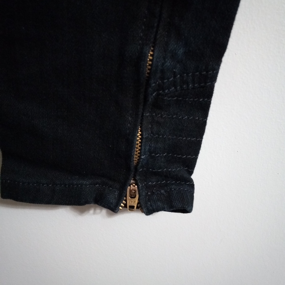 Ed Hardy Christian Audigier 25 Moto Punk Rock Skater Skinny Ankle Zip Jeans - Picture 4 of 8